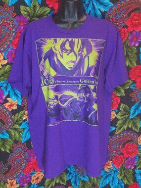** RARE ** MEN'S JOJO'S BIZZARE ADVENTURE ANIME SHIRT MENS SIZE LARGE (L) MANGA